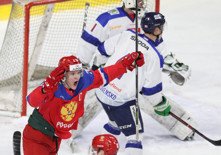 Молодёжная сборная России разгромила словаков на Турнире четырёх наций
